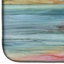 Load image into Gallery viewer, Abstract Rainbow Dish Drying Mat – Absorbent, Artistic Kitchen Essentials 8979DDM