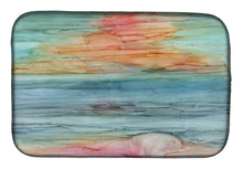 Load image into Gallery viewer, Abstract Rainbow Dish Drying Mat – Absorbent, Artistic Kitchen Essentials 8979DDM