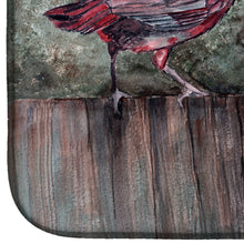 Load image into Gallery viewer, Red Bird Feeding Dish Drying Mat – Absorbent, Artistic Kitchen Essentials 8981DDM