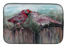Load image into Gallery viewer, Red Bird Feeding Dish Drying Mat – Absorbent, Artistic Kitchen Essentials 8981DDM