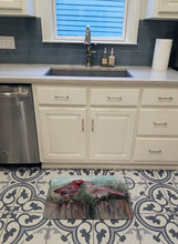 Load image into Gallery viewer, Red Bird Feeding Machine Washable Memory Foam Mat 8981RUG