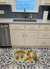 Load image into Gallery viewer, Red Fish Swim Machine Washable Memory Foam Mat 8983RUG