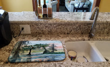 Load image into Gallery viewer, In the Swamp Dish Drying Mat – Absorbent, Artistic Kitchen Essentials 8985DDM