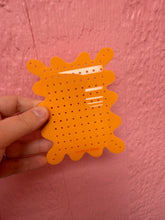 Load image into Gallery viewer, Matte orange travel earring holder