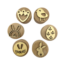 Load image into Gallery viewer, **Pre-order (Ships in 3-4 Weeks)**Wooden Playdough Stampers Set