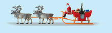 Load image into Gallery viewer, Preiser 30399 HO Scale Christmas Sleigh -- Includes Santa, Packages &amp; 4 Reindeer