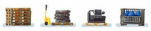 Load image into Gallery viewer, Preiser 17704 HO Scale Assorted Pallets w/Loads