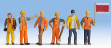 Load image into Gallery viewer, Noch 15277 HO Scale Railroad Track Workers -- pkg(6)
