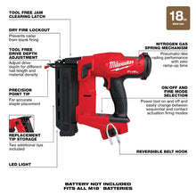 Load image into Gallery viewer, Milwaukee 2746-20 M18 FUEL™ 18 Gauge Brad Nailer