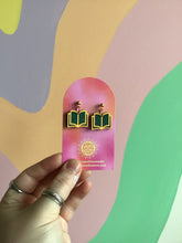 Load image into Gallery viewer, Single Open Book Earrings
