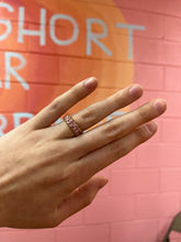 Load image into Gallery viewer, Pink gem titanium ring