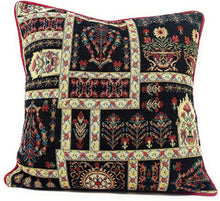 Load image into Gallery viewer, DaDa Bedding Set of 4 Pieces - Floral Garden Botanical Tapestry Throw Pillow Covers Bundle Pack - 16" x 16"