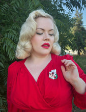 Load image into Gallery viewer, Jolly Jingler Mini Elf Mug Brooch by Lipstick &amp; Chrome