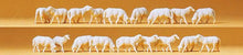 Load image into Gallery viewer, Preiser 14161 HO Scale Animals -- Sheep (white) pkg(18)