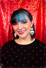 Load image into Gallery viewer, We Make a Great Pair-Heart Dangle Earrings