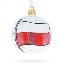 Load image into Gallery viewer, Flag of Poland Glass Ball Christmas Ornament 3.25 Inches