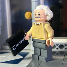 Load image into Gallery viewer, Albert Einstein Minifig made using LEGO parts - B3 Customs