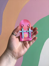 Load image into Gallery viewer, Spring Cross Earrings