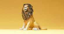 Load image into Gallery viewer, Preiser 47505 44221 Scale Wild Animal Figures, 1/24 - 1/25 Scale -- Lion Sitting