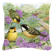 Load image into Gallery viewer, Coal Tits Feeding Time Canvas Decorative Pillow ASAD0686PW1414