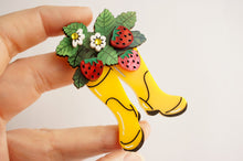 Load image into Gallery viewer, Strawberry Boots Brooch