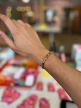 Load image into Gallery viewer, Bejeweled Bone Segment Titanium Bracelet