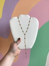 Load image into Gallery viewer, Colorful Gem Lariat Necklace