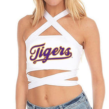 Load image into Gallery viewer, LSU White Multi Way Bandeau Top