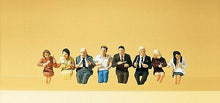 Load image into Gallery viewer, Preiser 10391 HO Scale Sitting and Eating -- pkg(8)