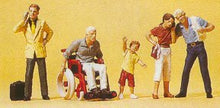 Load image into Gallery viewer, Preiser 10469 HO Scale Pedestrians -- Passers-By &amp; Wheelchair pkg(5)