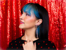 Load image into Gallery viewer, Titanium Bow Dangle Earrings