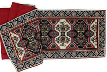 Load image into Gallery viewer, DaDalogy Elegant Majestic Kilim Red Persian Rug Ornate Floral Woven Tapestry Table Runner (18195)