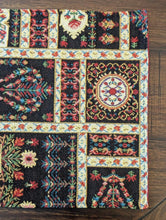 Load image into Gallery viewer, DaDalogy Bedding Set of 4-Pieces Dark Noir Mughal Floral Botanical Vintage Fleur Tapestry Placemats 13” x 19” (18197)