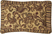 Load image into Gallery viewer, Tache Chenille Elegant Paisley Striped Brown Burgundy Exotic Blooms Comforter Set With Zipper Cover (BM14224)