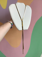 Load image into Gallery viewer, Titanium Flat Chain Braided Statement Necklace