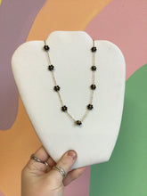 Load image into Gallery viewer, Titanium Lazy Daisy Beaded Necklace