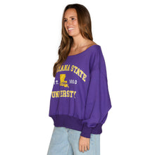 Load image into Gallery viewer, LSU Off the Shoulder Sweatshirt