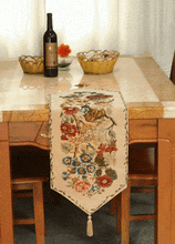 Load image into Gallery viewer, Tache Colorful Floral Country Rustic Morning Meadow Woven Table Runner (3098)