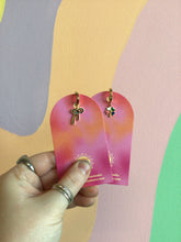 Load image into Gallery viewer, Mix N’ Match Titanium Enamel Charm Huggies