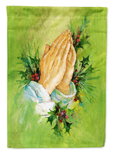 Load image into Gallery viewer, Praying Hangs with Holly Leaves Garden Flag – Decorative Outdoor Yard Flag AAH5985GF