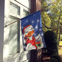 Load image into Gallery viewer, Duck with Christmas Ornament Flag Canvas House Size AAH7196CHF