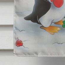 Load image into Gallery viewer, Penguin and Robin with Christmas Tree Flag Canvas House Size AAH7203CHF