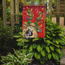 Load image into Gallery viewer, Comic Reindeer with Decorated Antlers Garden Flag – Decorative Outdoor Yard Flag AAH7206GF