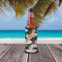 Load image into Gallery viewer, Angels on Green Slim Can Hugger – Fun &amp; Functional Drink Coolers AAH7253MUK