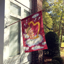 Load image into Gallery viewer, Angels with Harp Valentine's Flag Canvas House Size AAH7273CHF