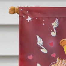 Load image into Gallery viewer, Angels with Harp Valentine's Flag Canvas House Size AAH7273CHF