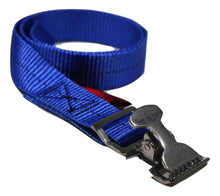Load image into Gallery viewer, 1" x 30 inch Stainless Steel Alligator Spring Clip Tourniquet Wrap Strap | COLOR OPTIONS