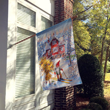 Load image into Gallery viewer, Christmas Gnome Skiing Flag Canvas House Size ACG0034CHF
