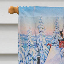 Load image into Gallery viewer, Christmas Gnome Skiing Flag Canvas House Size ACG0034CHF