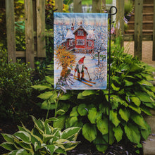 Load image into Gallery viewer, Christmas Gnome Skiing Garden Flag – Decorative Outdoor Yard Flag ACG0034GF